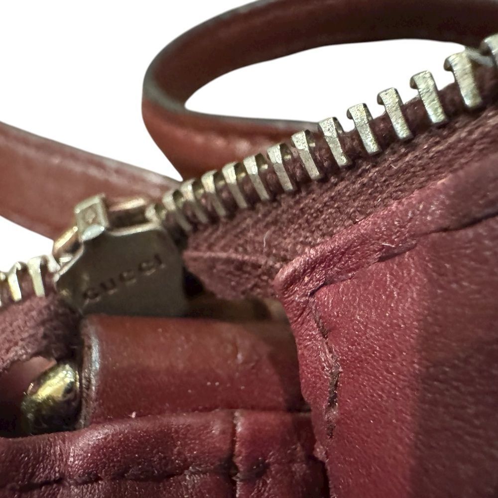GUCCI Bordeaux Guccisima Leather Mayfair Princey 2way Satchel Auth Ex++ - Picture 6 of 13